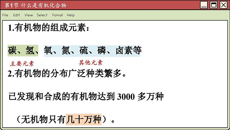 沪教化学九年级下册 8.1什么是有机化合物 PPT课件第6页