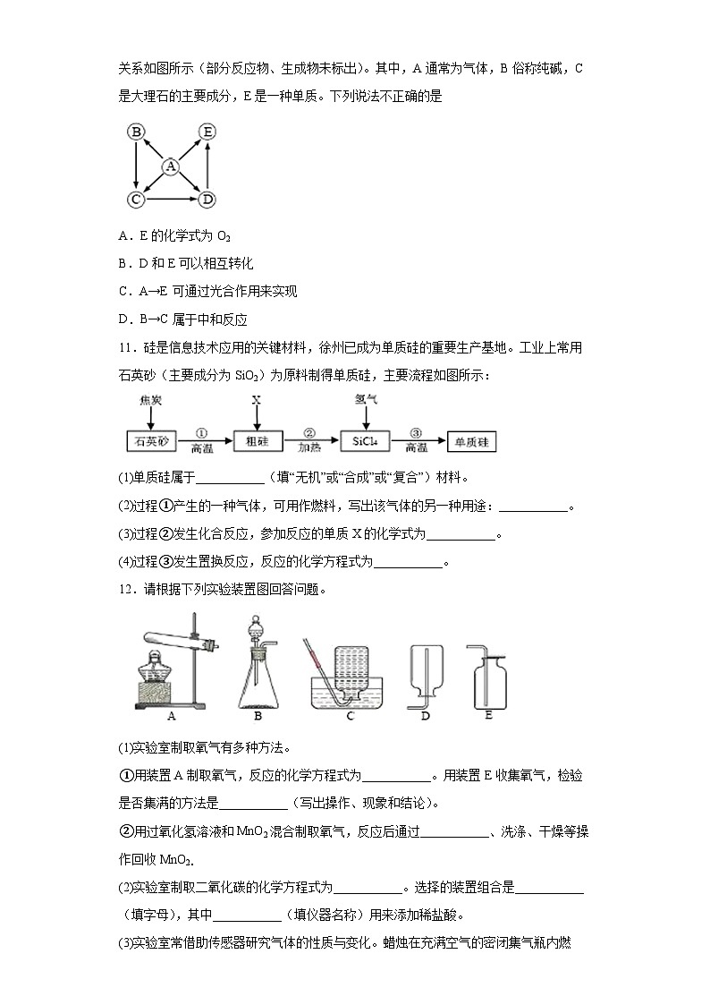 2022年江苏省徐州市中考化学真题（原卷版）03