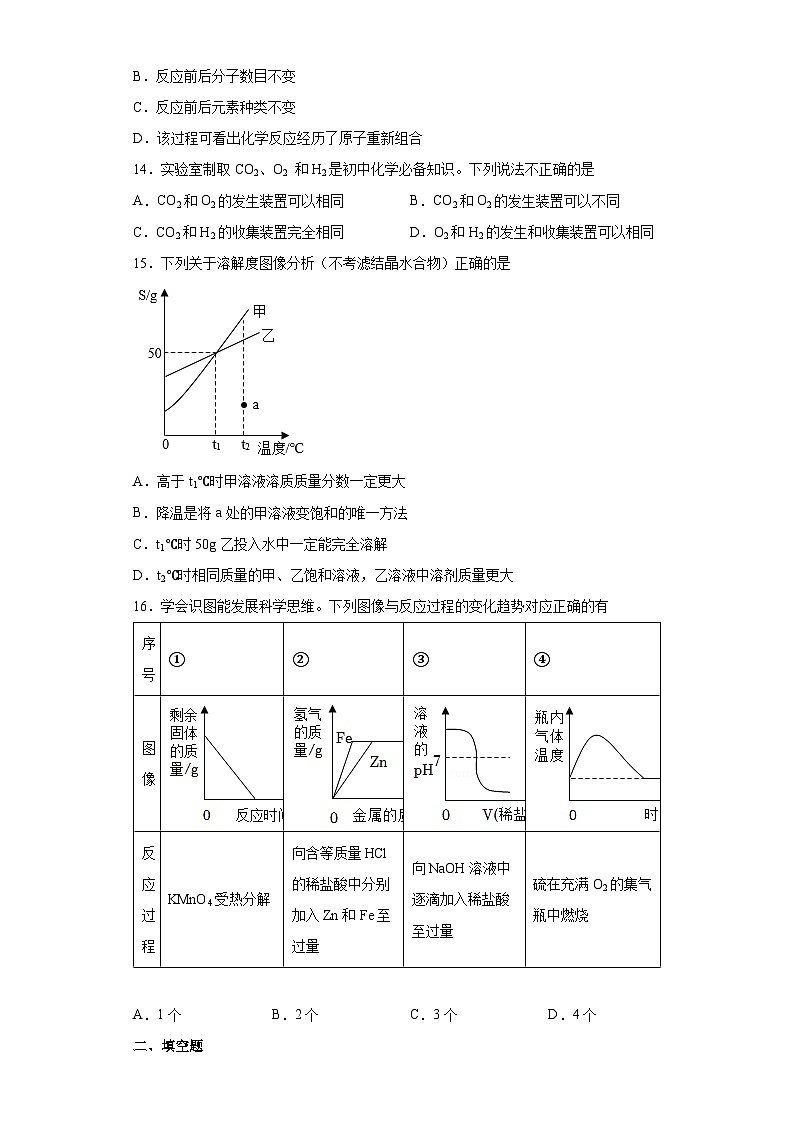 2022年重庆市中考化学真题（A卷）03