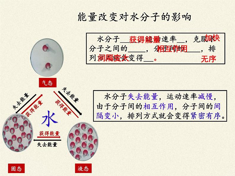 鲁教版五四制化学八年级全一册 第二单元 第一节运动的水分子 课件第7页