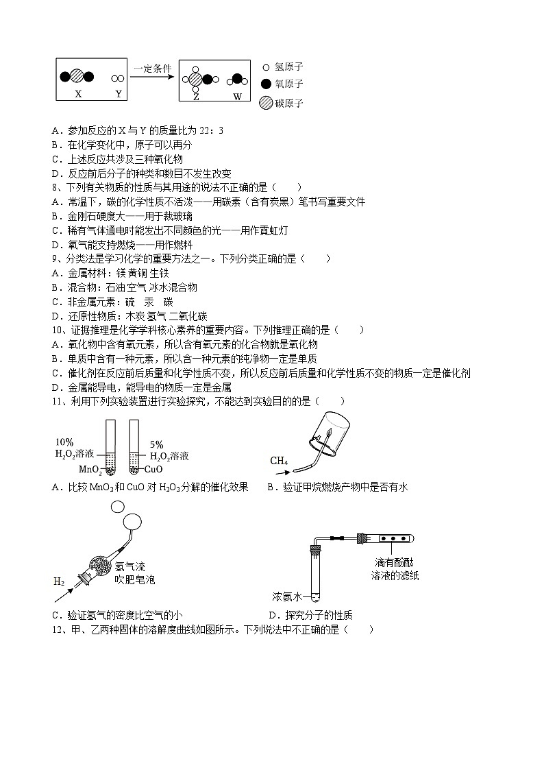 安徽省合肥市第四十中学2023-2024学年下学期九年级化学开学考模拟题02