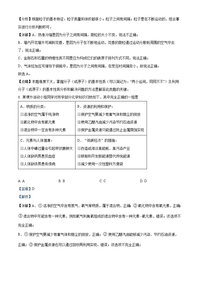 安徽省滁州市定远县一初教育集团2023-2024学年九年级上学期期末化学试卷第3页
