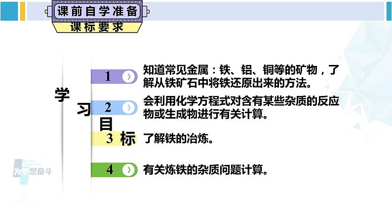 人教版九年级化学下册 第八单元 金属和金属材料第一课时 铁的冶炼（课件）第2页