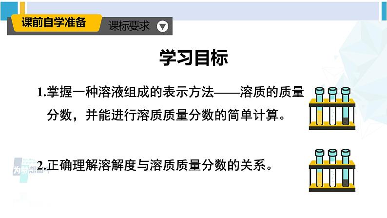 人教版九年级化学下册 第九单元 溶液 第一课时 溶质的质量分数（课件）第2页