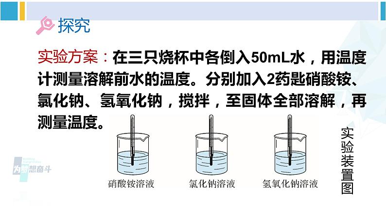 人教版九年级化学下册 第九单元 溶液 第二课时 溶解时的吸热或放热现象 乳化现象（课件）第7页