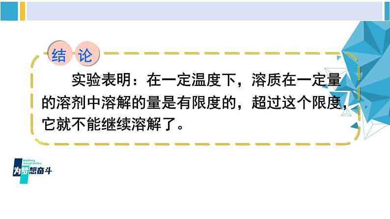 科粤版九年级化学下册 第七章 溶液第一课时 饱和溶液与不饱和溶液（课件）第6页