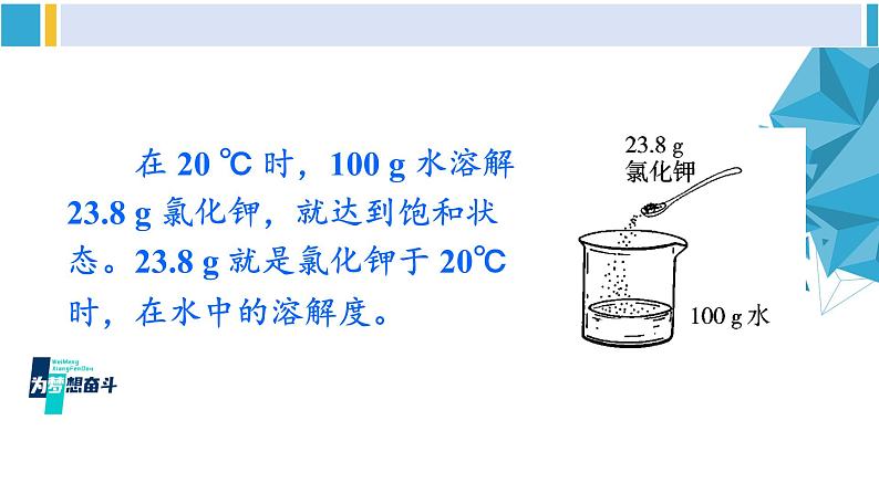 科粤版九年级化学下册 第七章 溶液第二课时 溶解度（课件）06