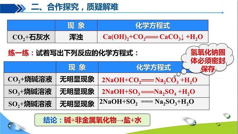 人教版初中化学九年级下册第十单元课题1常见的酸和碱（第5课时）08