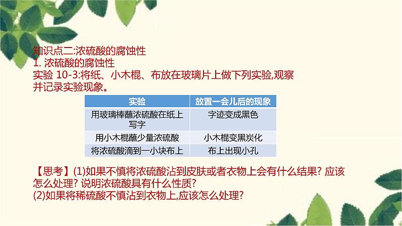 人教版化学九年级下册 第10单元 课题1 常见的酸和碱 第2课时 常见的酸课件06