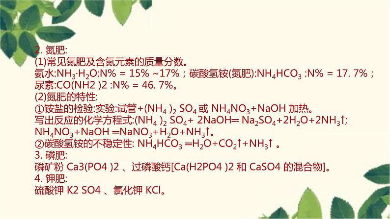 人教版化学九年级下册 第11单元 课题 2 化学肥料课件06