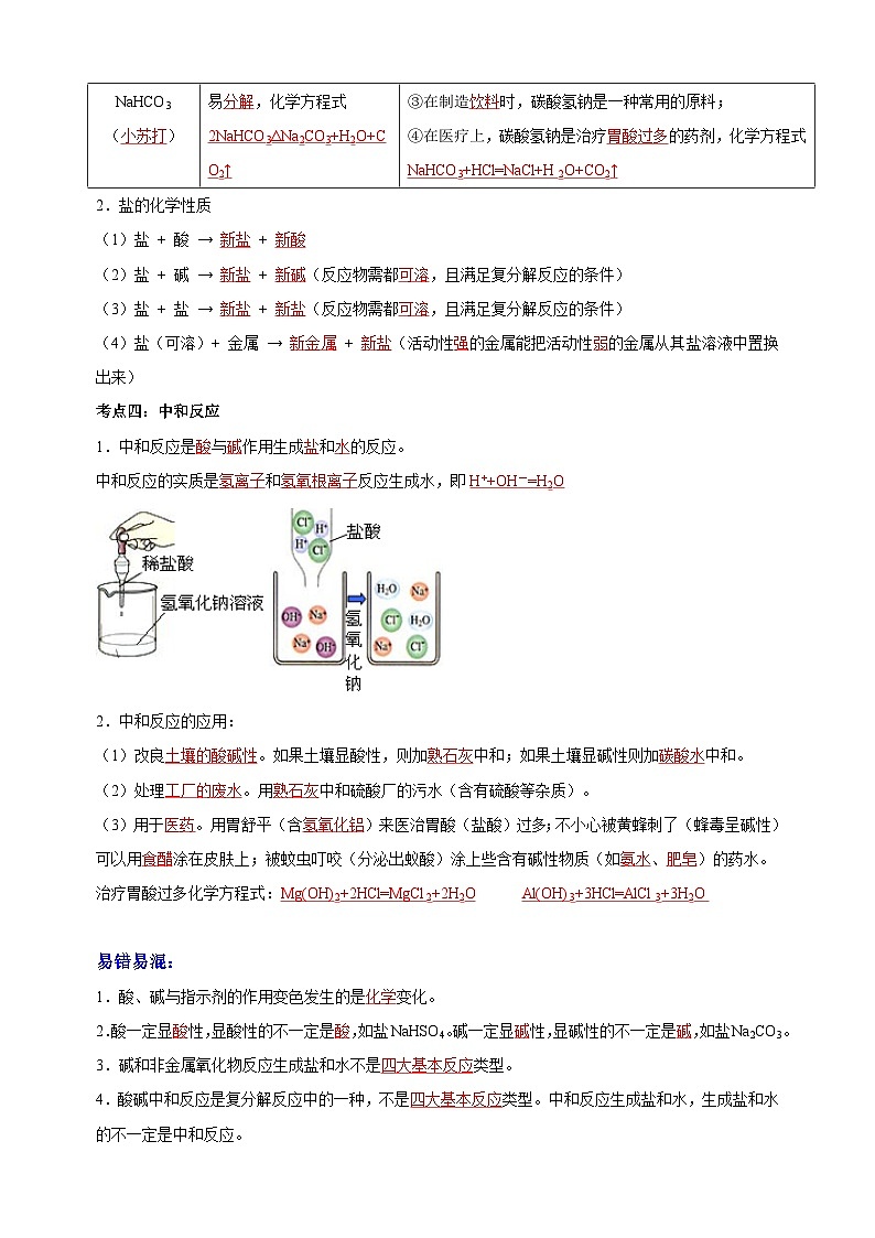 中考化学二轮复习精品讲义专题06 酸碱盐03