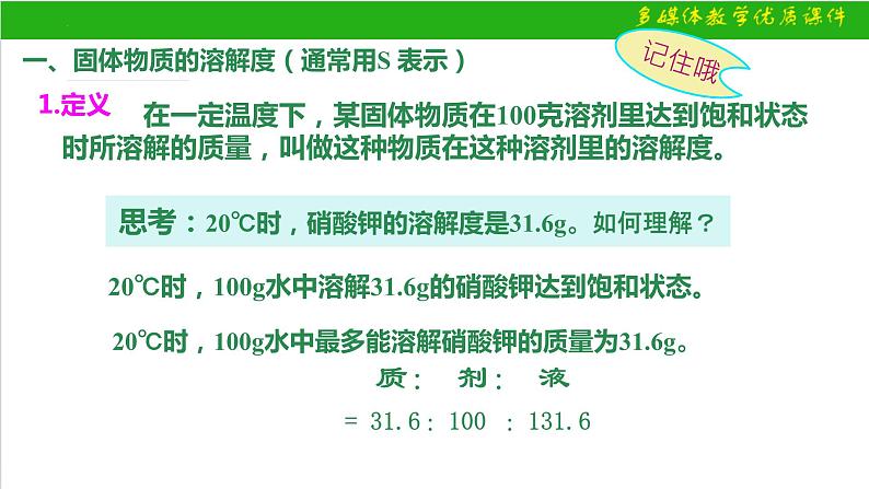 9.2溶解度课件-2023-2024学年九年级化学人教版下册05