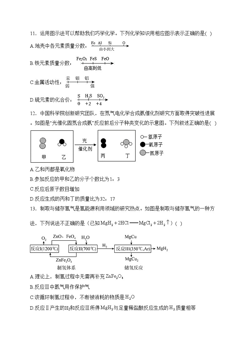 江苏省泰州市靖江市八校联考2024届九年级上学期12月月考化学试卷(含答案)第3页