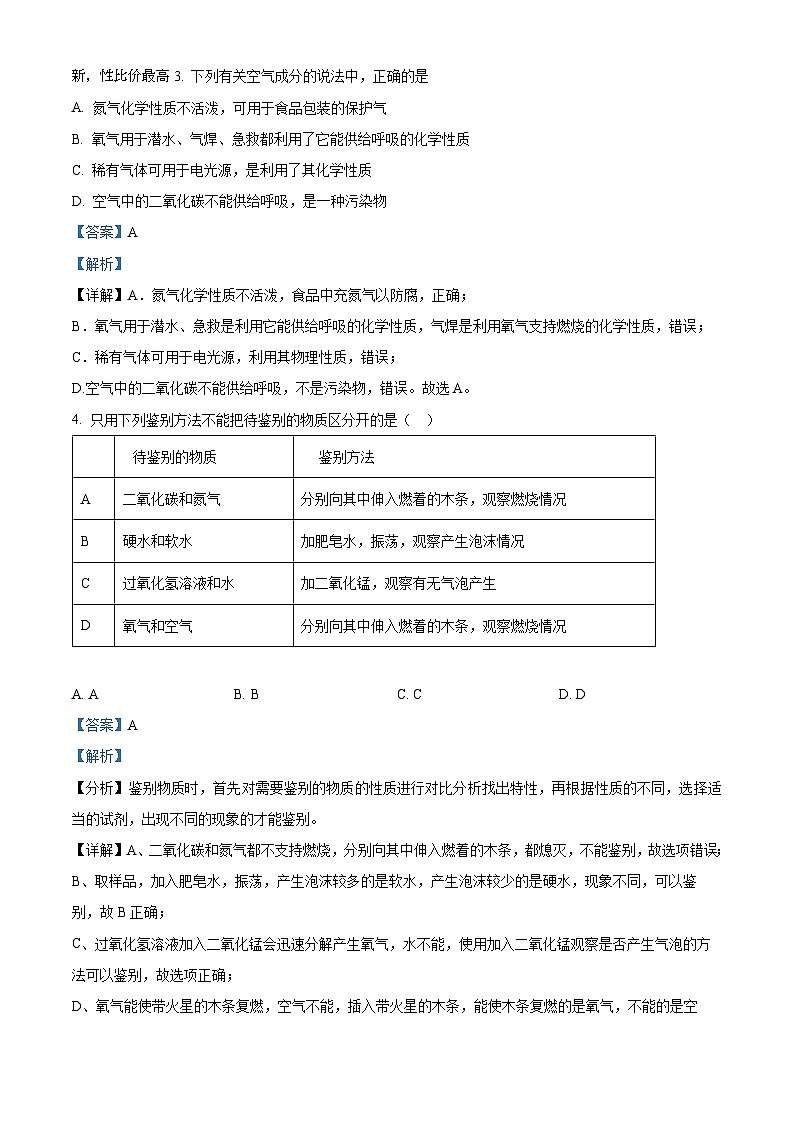 山东省青岛市即墨区德馨珑湖学校2023-2024学年九年级下学期开学考试化学试题第2页