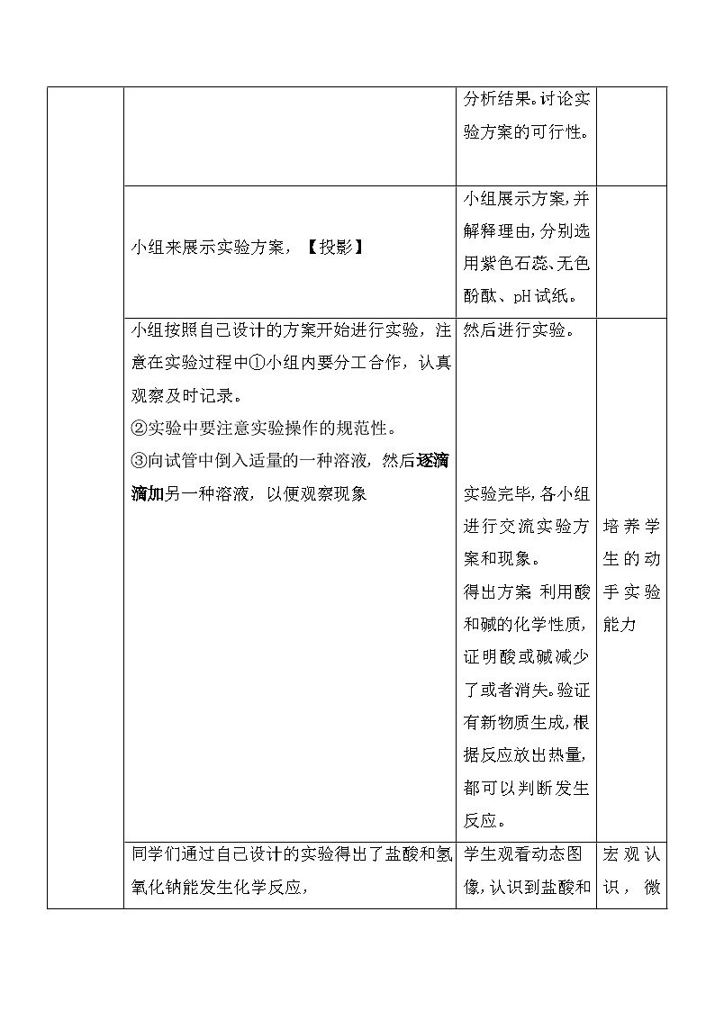 鲁教版化学九年级下册 第七单元 第四节 酸碱中和反应(2) 教案03