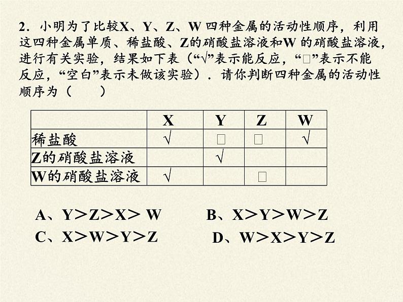 鲁教版化学九年级下册 第九单元 第二节 金属的化学性质 课件05