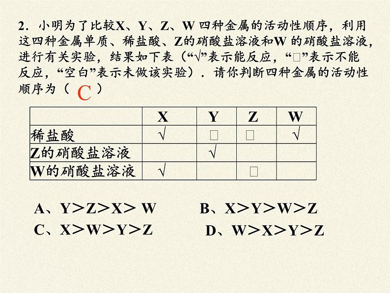 鲁教版化学九年级下册 第九单元 第二节 金属的化学性质 课件07