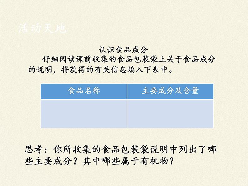 鲁教版化学九年级下册 第十单元 第一节 食物中的有机物(2) 课件第7页