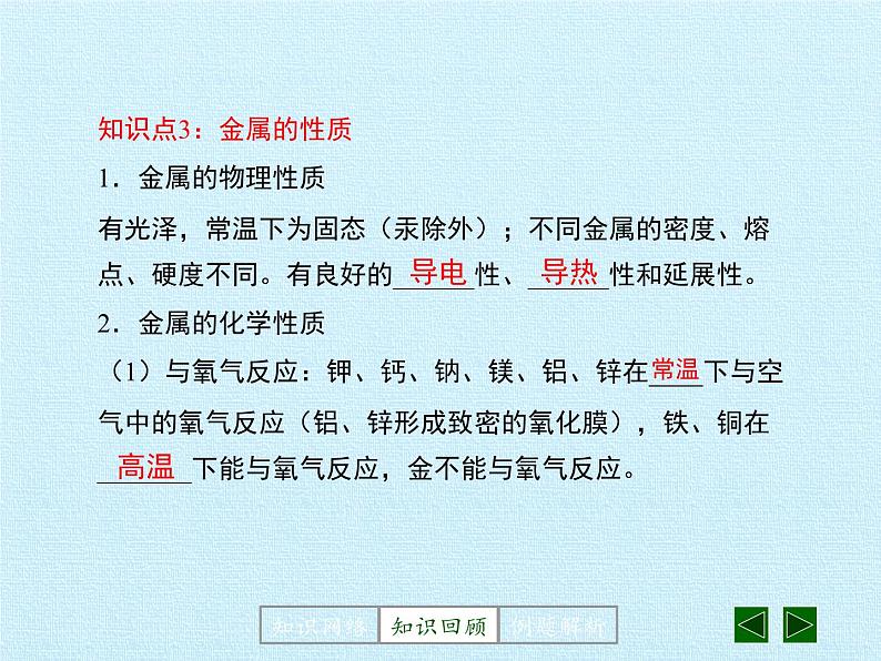 鲁教版化学九年级下册 第九单元 第九单元  金属 复习 课件06