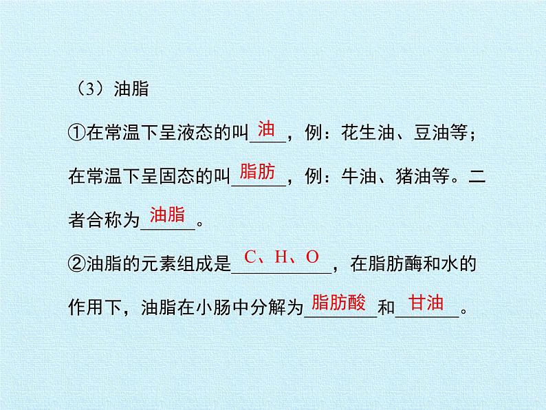 鲁教版化学九年级下册 第十单元 第十单元  化学与健康 复习 课件06