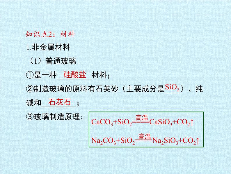 鲁教版化学九年级下册 第十一单元  化学与社会发展 复习 课件第6页