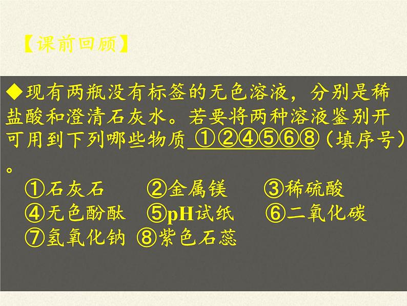 鲁教版化学九年级下册 第七单元 到实验室去：探究酸和碱的化学性质(1) 课件第2页