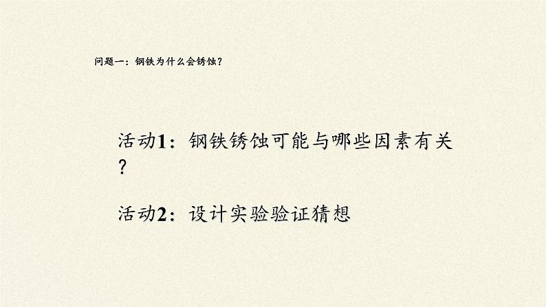 鲁教版化学九年级下册 第九单元 第三节 钢铁的锈蚀与防护(3) 课件第3页