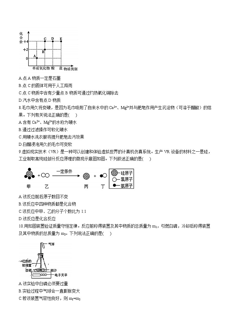 吉林省第二实验学校2023-2024学年九年级下学期开学考试化学试题第2页