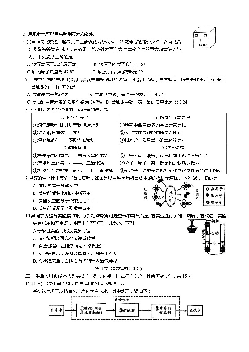 2024年四川省广元市旺苍县九年级学业水平模拟测试化学试题02