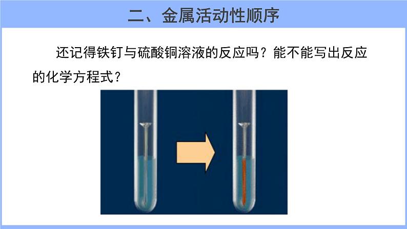 人教版化学九年级下册 8.2金属的化学性质（2）课件02