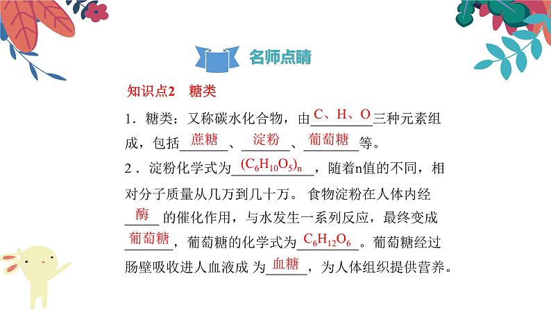 十二《化学元素与人体健康》复习课件08