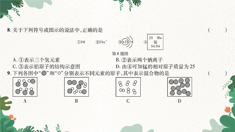 人教版化学九年级上册 第三单元 综合测试.课件06