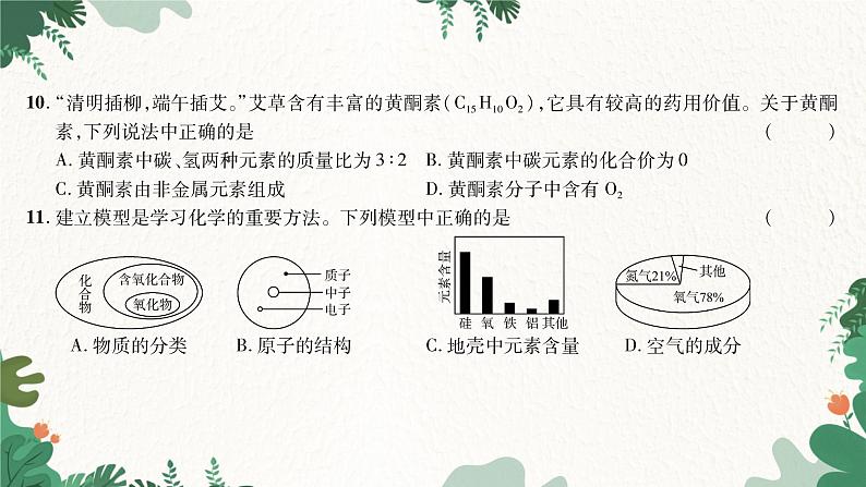 人教版化学九年级上册 期中综合测试课件08