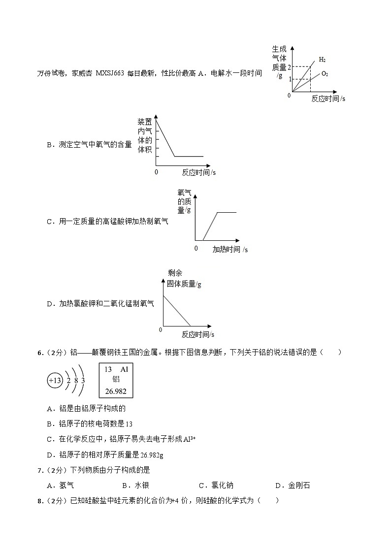 15，甘肃省武威市凉州区十六中片2023-2024学年九年级下学期开学化学试题02