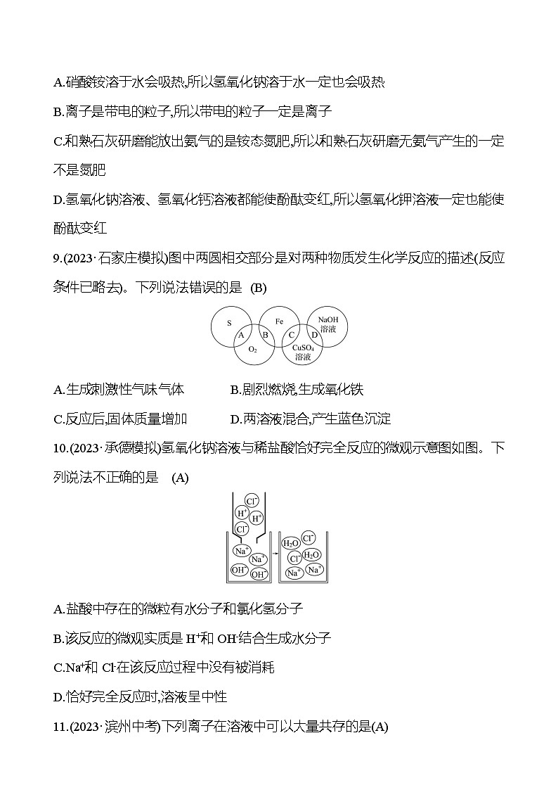 2023-2024 中考化学复习 阶段综合检测（二） 试卷03