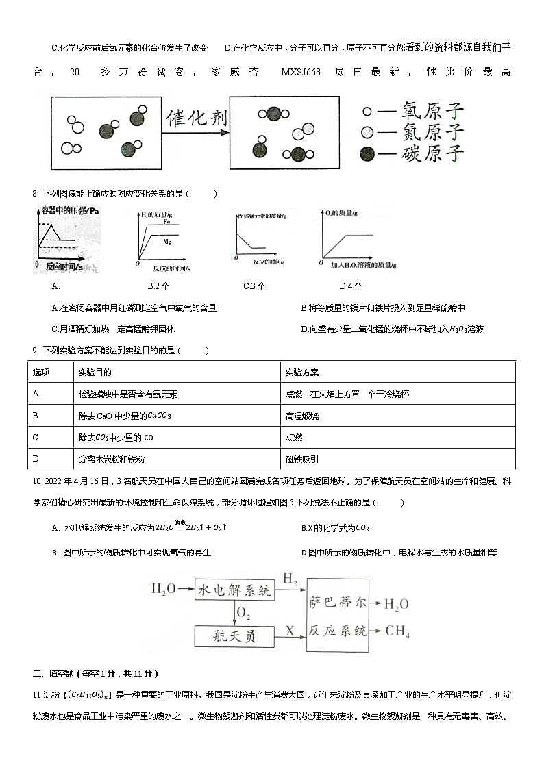 内蒙古自治区呼和浩特市新城区剑桥中学2023-2024学年九年级下学期开学化学试题第2页