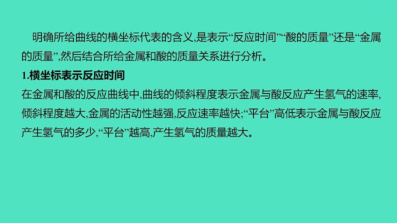 2023-2024 中考化学复习 微专题二　金属与酸反应的曲线分析 课件02