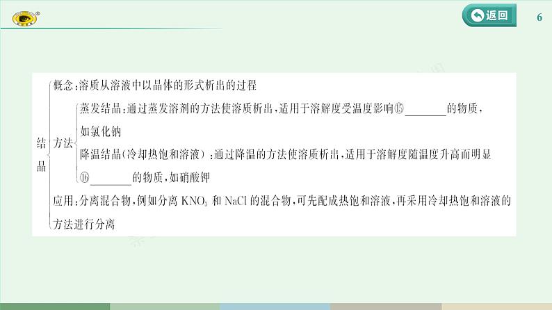 2024河北中考化学复习 板块一 主题4　常见的溶液(2~5.5分) 课件第6页