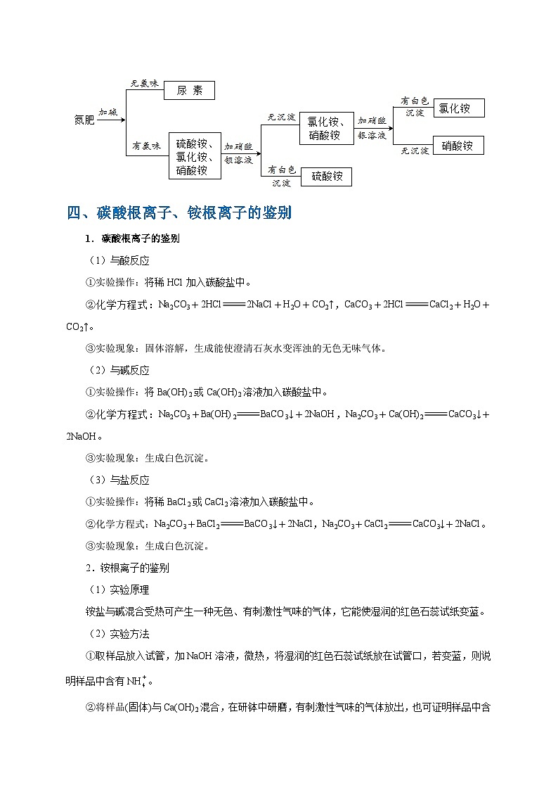 最新中考化学考点一遍过（讲义） 考点34 化学肥料第3页