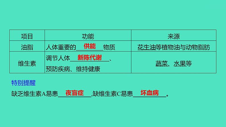 2024山东中考复习 人教版化学 基础知识复习 第四部分　化学物质与生活 课件02