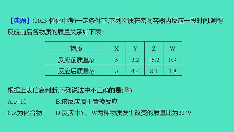 2024山东中考复习 人教版化学 考点研究 第三部分　第4讲　定量研究化学反应 课件06