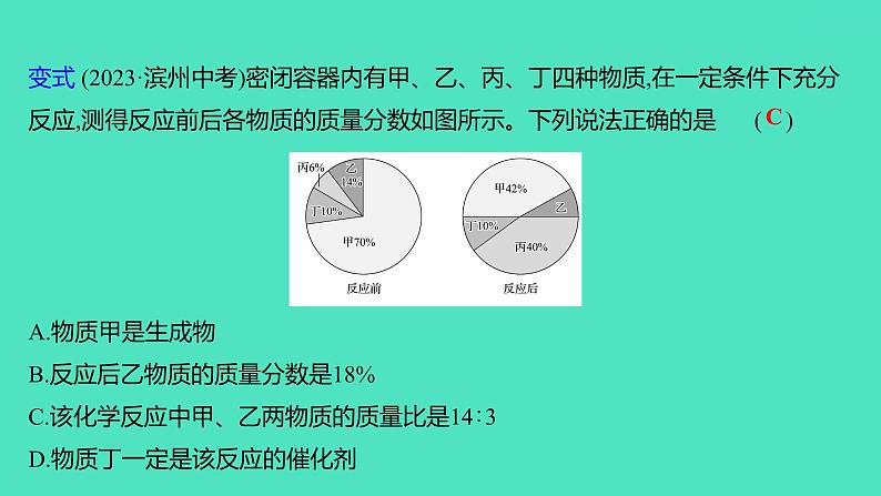 2024山东中考复习 人教版化学 考点研究 第三部分　第4讲　定量研究化学反应 课件07