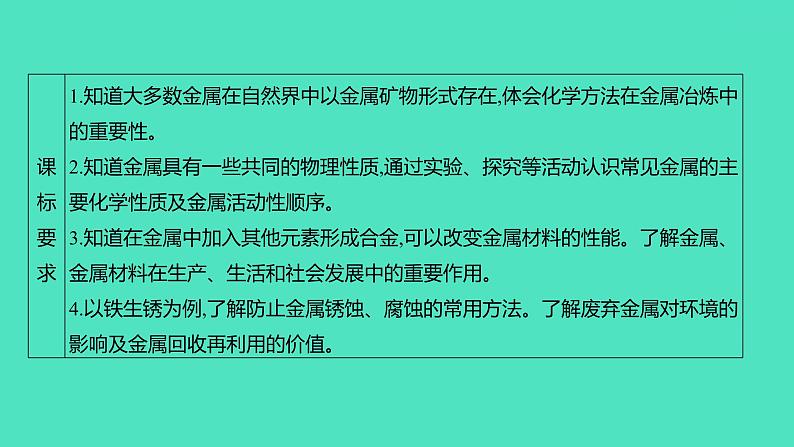 2024山东中考复习 人教版化学 考点研究 第三部分　第7讲　金属和金属材料 课件第2页