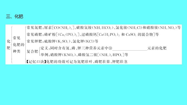 2024湖南中考复习 人教版化学 第十一单元　盐　化肥 课件08