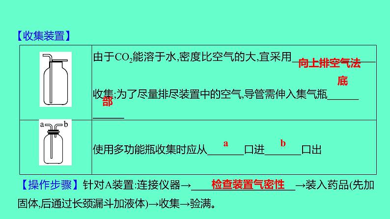 2024贵州中考一轮复习 人教版化学 教材基础复习 实验2　二氧化碳的实验室制取与性质 课件第3页