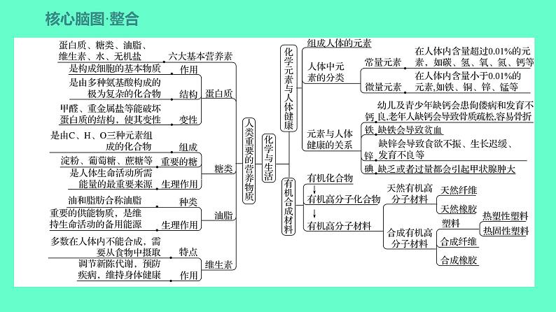 2024贵州中考一轮复习 人教版化学 教材基础复习 主题五　第十一讲　化学与生活 课件第3页