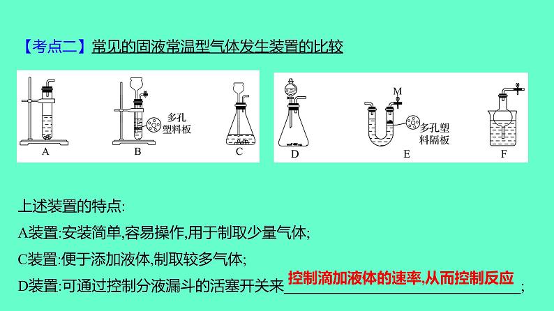 2024贵州中考一轮复习 人教版化学 教材基础复习 主题一　第二讲　课时3　实验室制取气体的研究及实践 课件06