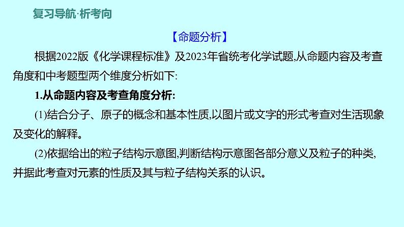 2024贵州中考复习 人教版化学 板块二 第2讲　物质的组成与构成 课件02