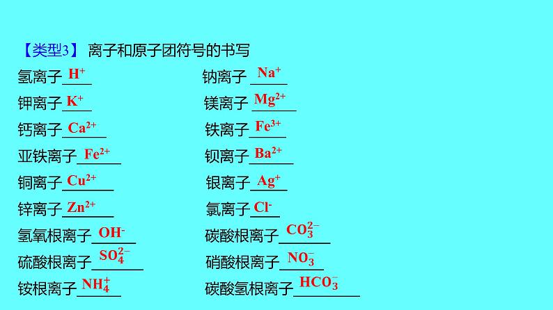 2024湖南中考复习 人教版化学 微专题一　化学用语 课件05