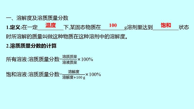 2024贵州中考复习 人教版化学 专项突破1　溶解度曲线及其应用 课件02